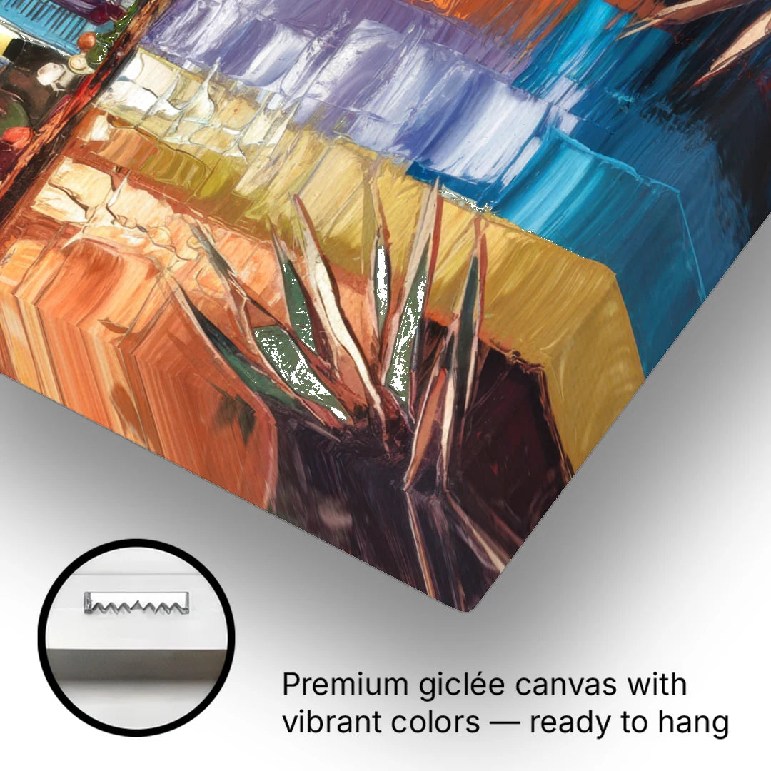Tampa Downtown Harbor - Canvas Wall Art - Gallery Wrap Corner