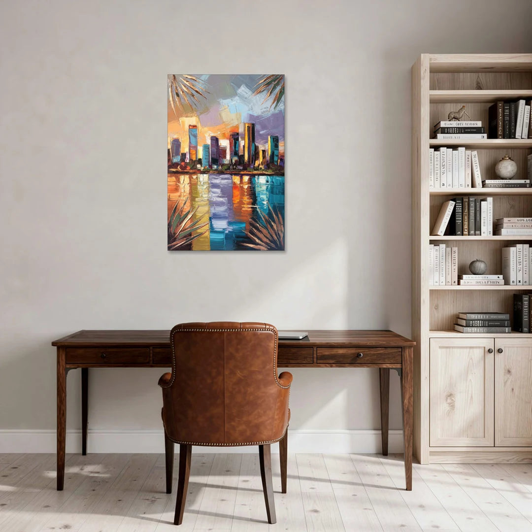 Tampa Downtown Harbor - Canvas Wall Art - Office - 24x36