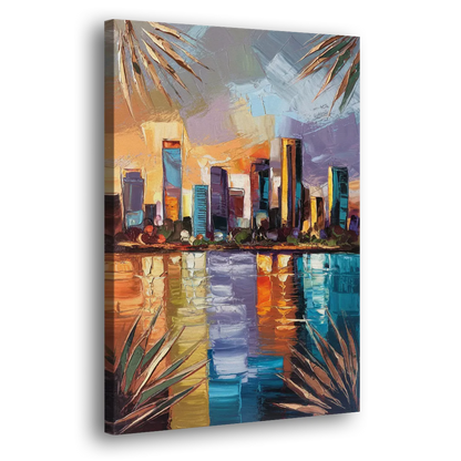 Tampa Downtown Harbor Side - Canvas Wall Art