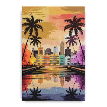 Tampa Historic Ybor City Front - Canvas Wall Art
