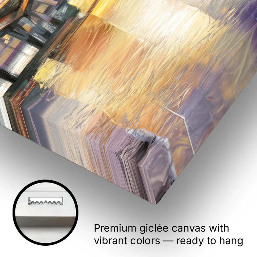 Tampa Riverwalk Sunrise - Canvas Wall Art - Gallery Wrap Corner