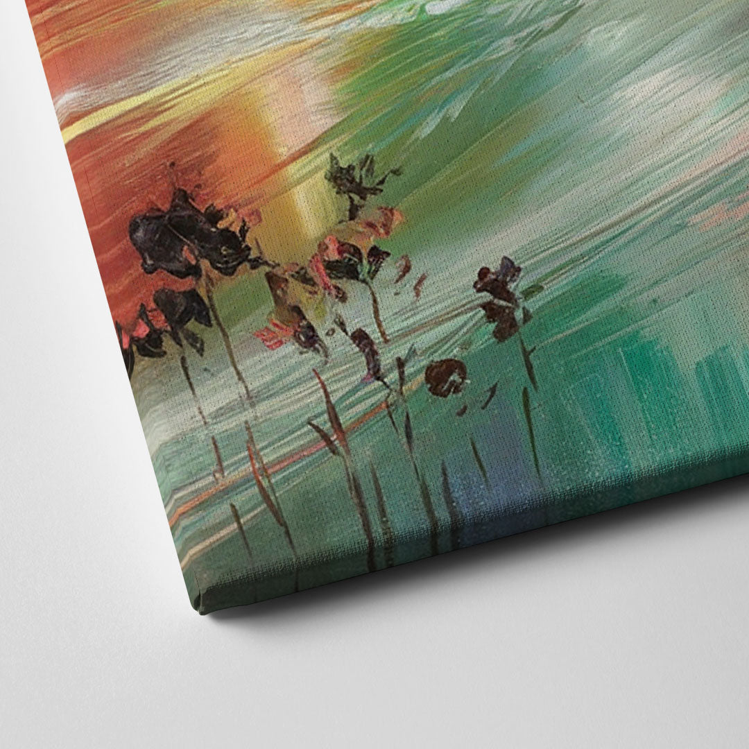 Tampa Skyline at Sunset Canvas Close Up