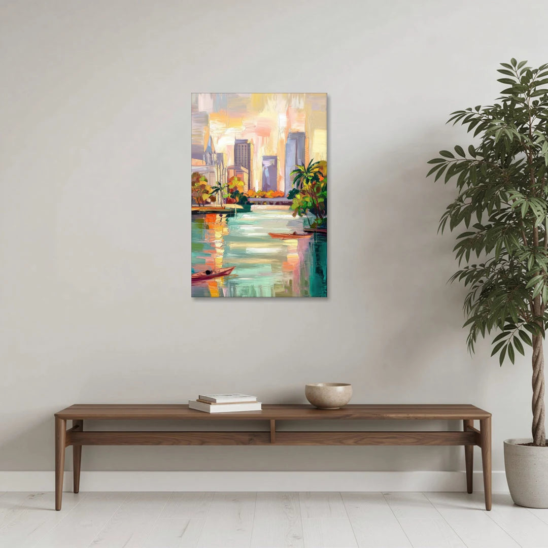 Tampa University Campus Vibes - Canvas Wall Art - Coffee Table - 24x36