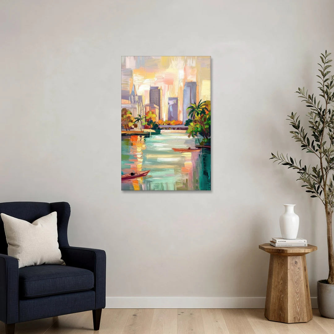 Tampa University Campus Vibes - Canvas Wall Art - Sofa - 24x36