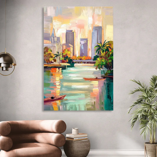 Tampa University Campus Vibes Living Room - Canvas Wall Art