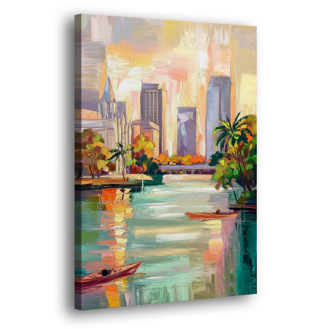 Tampa University Campus Vibes Side - Canvas Wall Art
