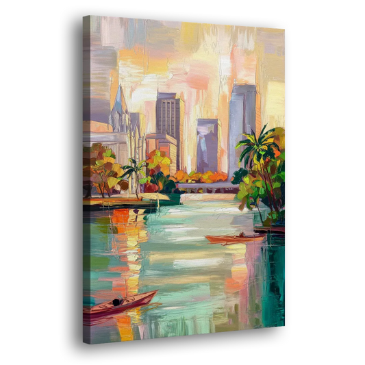 Tampa University Campus Vibes Side - Canvas Wall Art