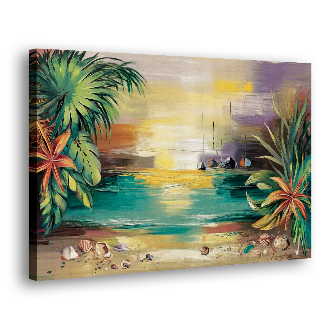 Tampa Waterfront Serenity Side - Canvas Wall Art