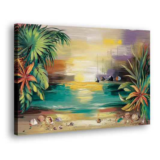Tampa Waterfront Serenity Side - Canvas Wall Art