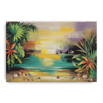 Tampa Waterfront Serenity Front - Canvas Wall Art