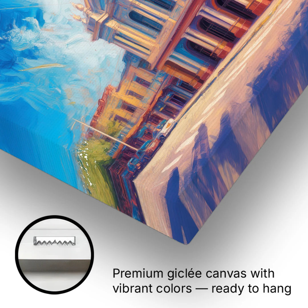 Teatro Macedonio Alcalá - Canvas Wall Art - Gallery Wrap Corner