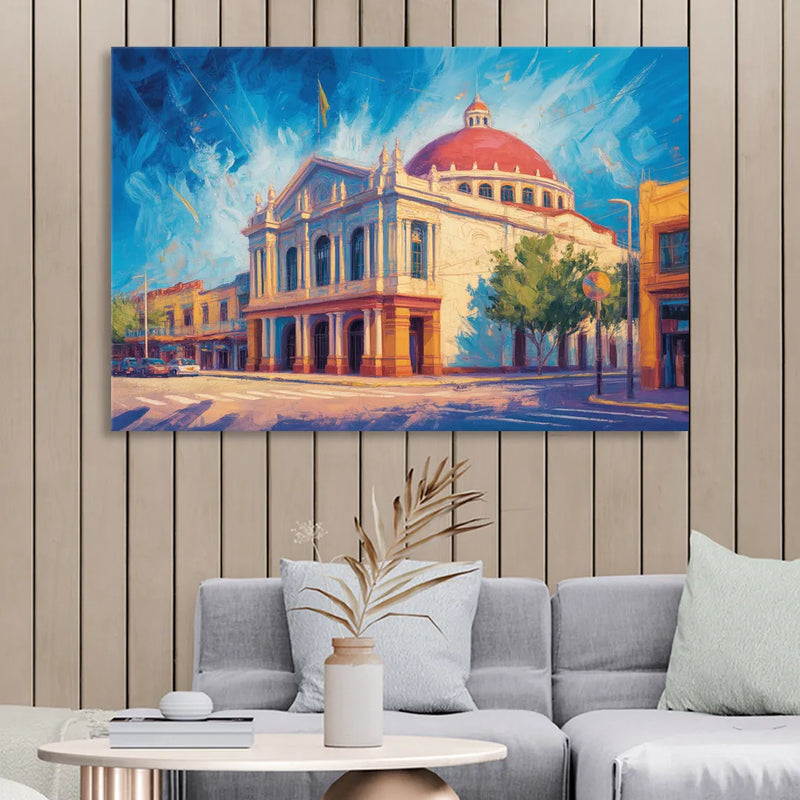 Teatro Macedonio Alcalá Sitting Room - Canvas Wall Art