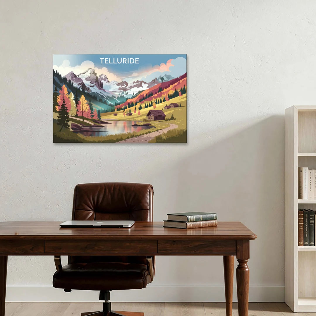 Telluride Alpine Landscape - Canvas Wall Art - Office - 36x24