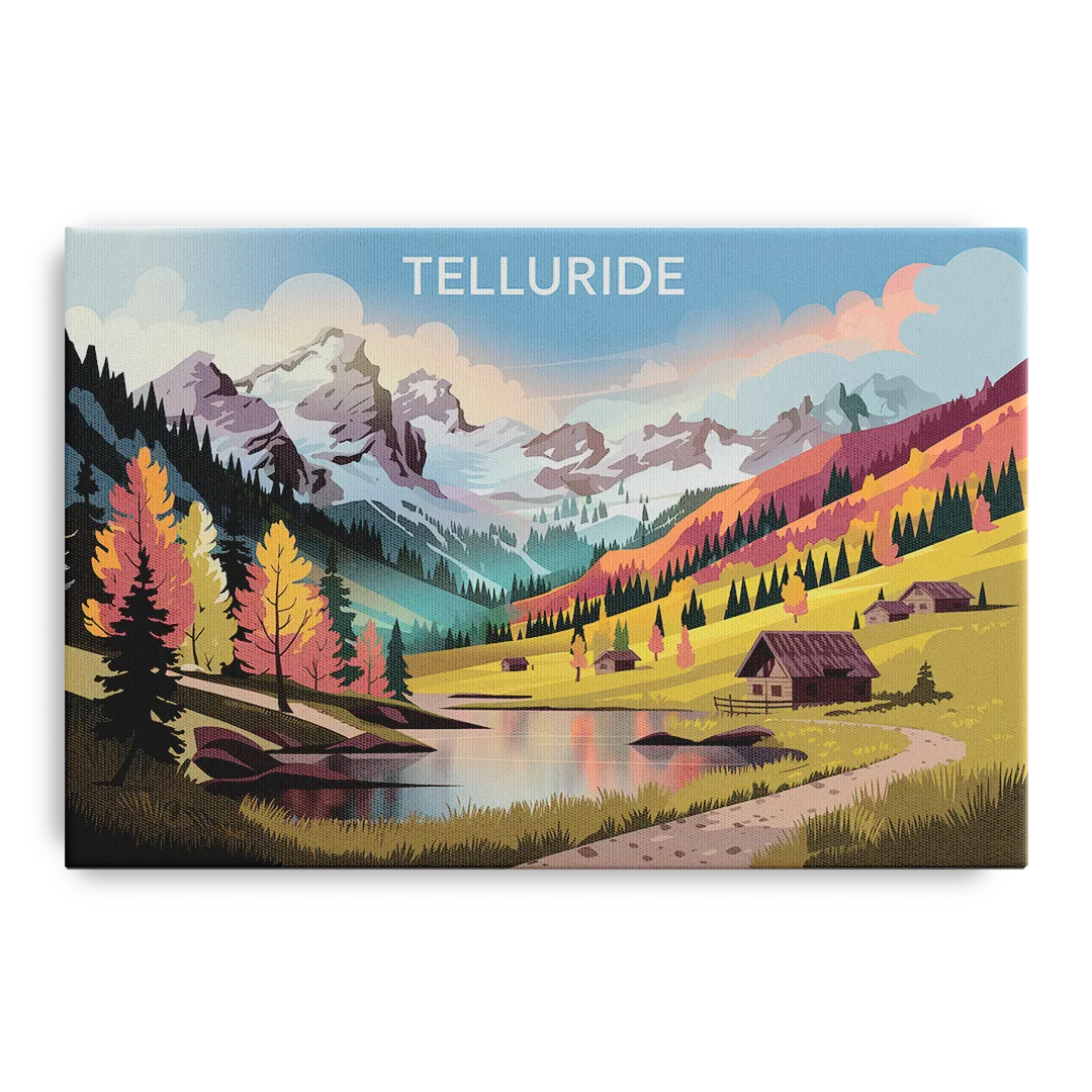 Telluride Alpine Landscape Front - Canvas Wall Art
