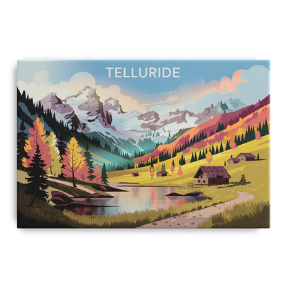Telluride Alpine Landscape Front - Canvas Wall Art