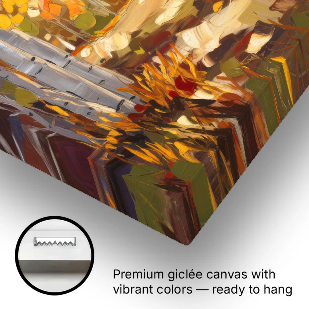 Telluride Autumn Aspen Forest - Canvas Wall Art - Gallery Wrap Corner