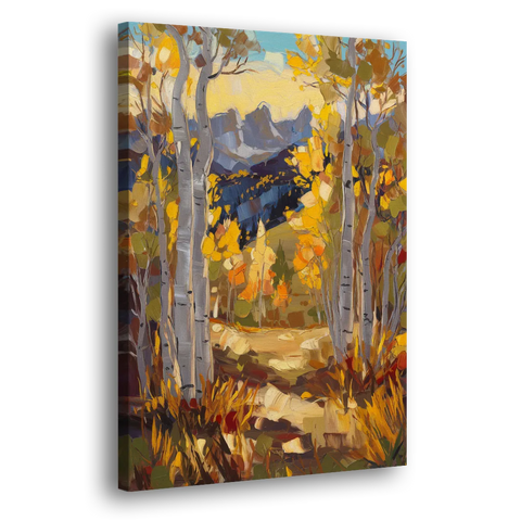Telluride Autumn Aspen Forest - Canvas Wall Art