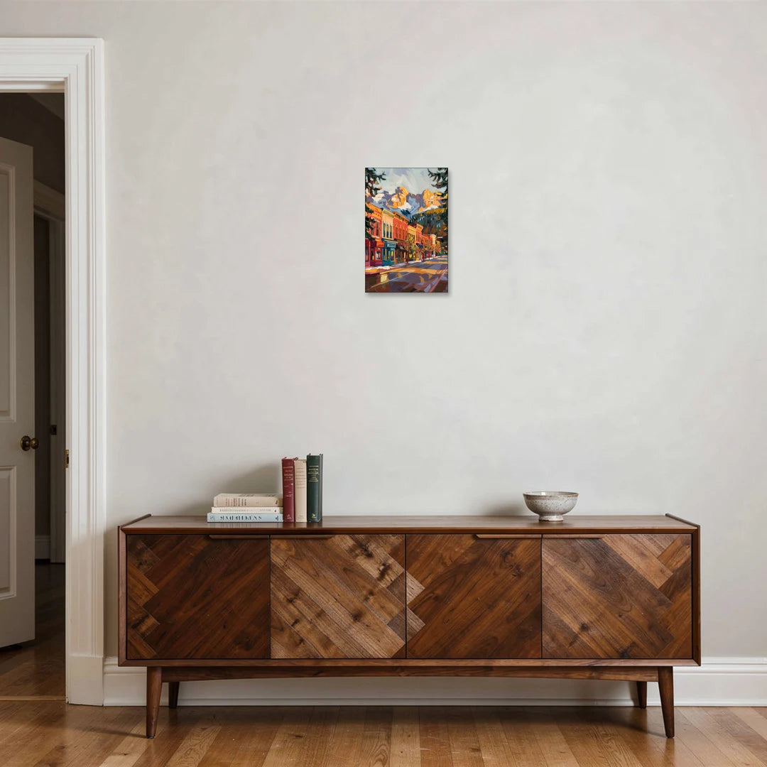 Telluride Downtown Charm - Canvas Wall Art - Coffee Table - 12x18