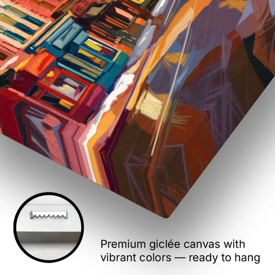 Telluride Downtown Charm - Canvas Wall Art - Gallery Wrap Corner