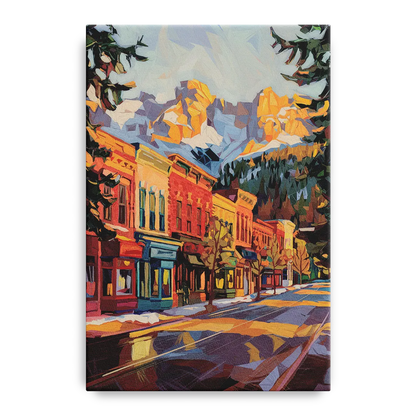 Telluride Downtown Charm Front - Canvas Wall Art