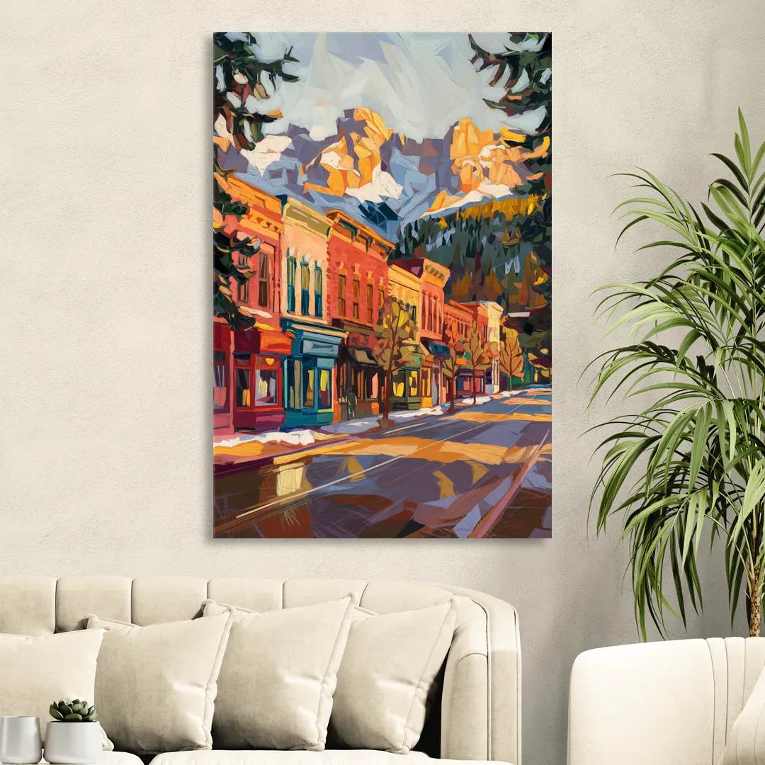 Telluride Downtown Charm Sitting Room - Canvas Wall Art