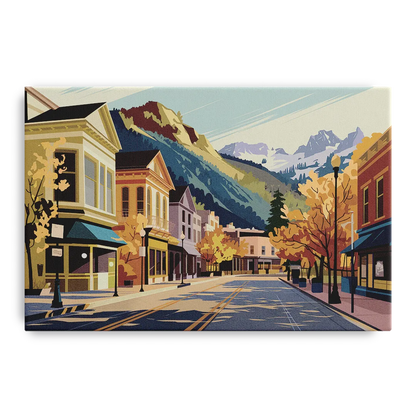 Telluride Historic Main Street Front - Canvas Wall Art