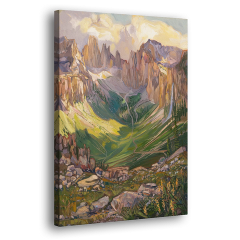 Telluride Rocky Mountain Peaks - Canvas Wall Art - Side