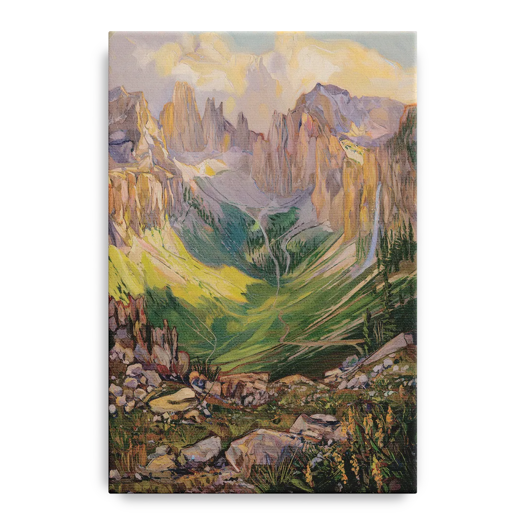 Telluride Rocky Mountain Peaks Front - Canvas Wall Art
