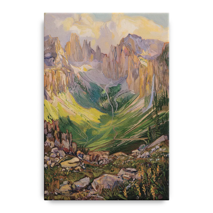 Telluride Rocky Mountain Peaks Front - Canvas Wall Art