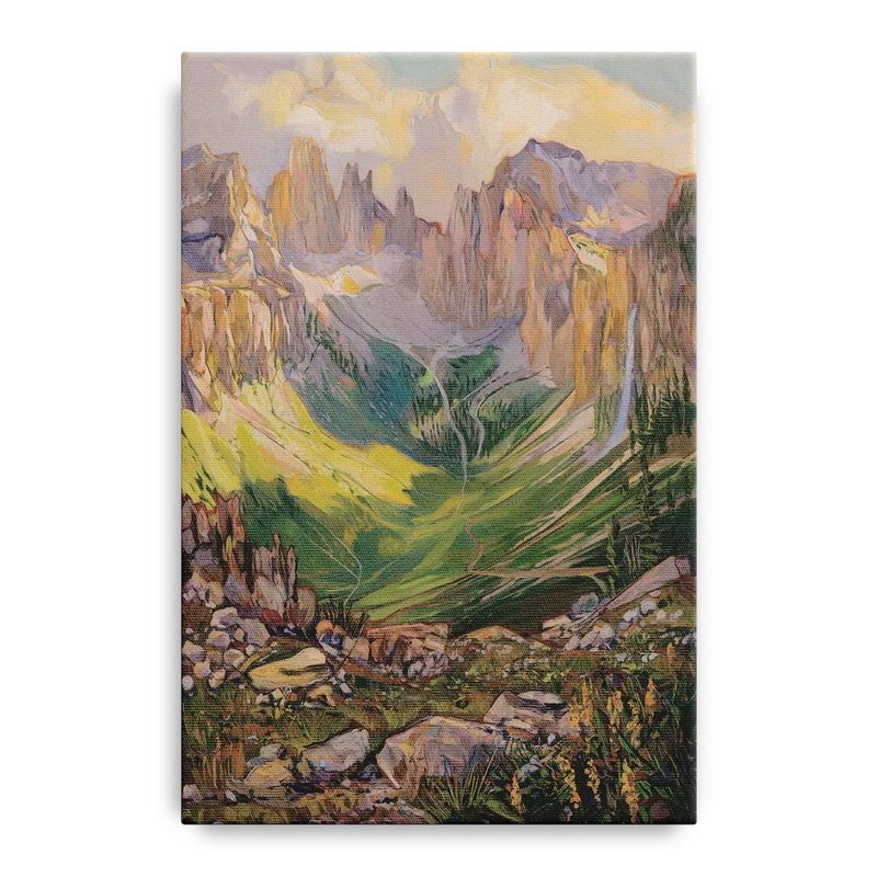Telluride Rocky Mountain Peaks Front - Canvas Wall Art