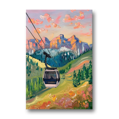 Telluride Scenic Gondola Ride - Canvas Wall Art - Front