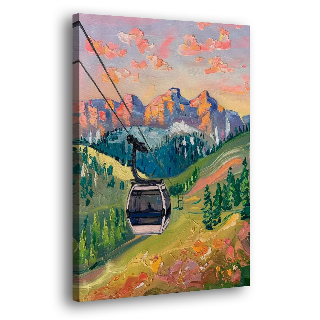 Telluride Scenic Gondola Ride Side - Canvas Wall Art