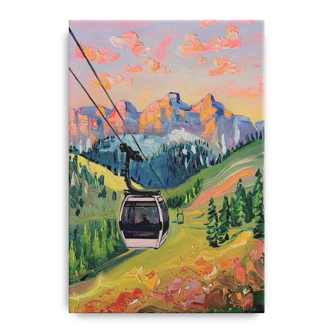 Telluride Scenic Gondola Ride Front - Canvas Wall Art
