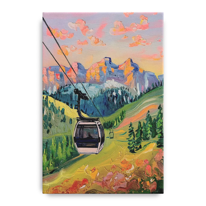 Telluride Scenic Gondola Ride Front - Canvas Wall Art