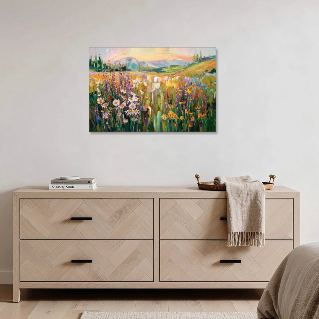 Telluride Summer Wildflowers - Canvas Wall Art - Coffee Table - 36x24