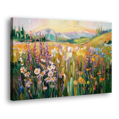 Telluride Summer Wildflowers - Canvas Wall Art - Side