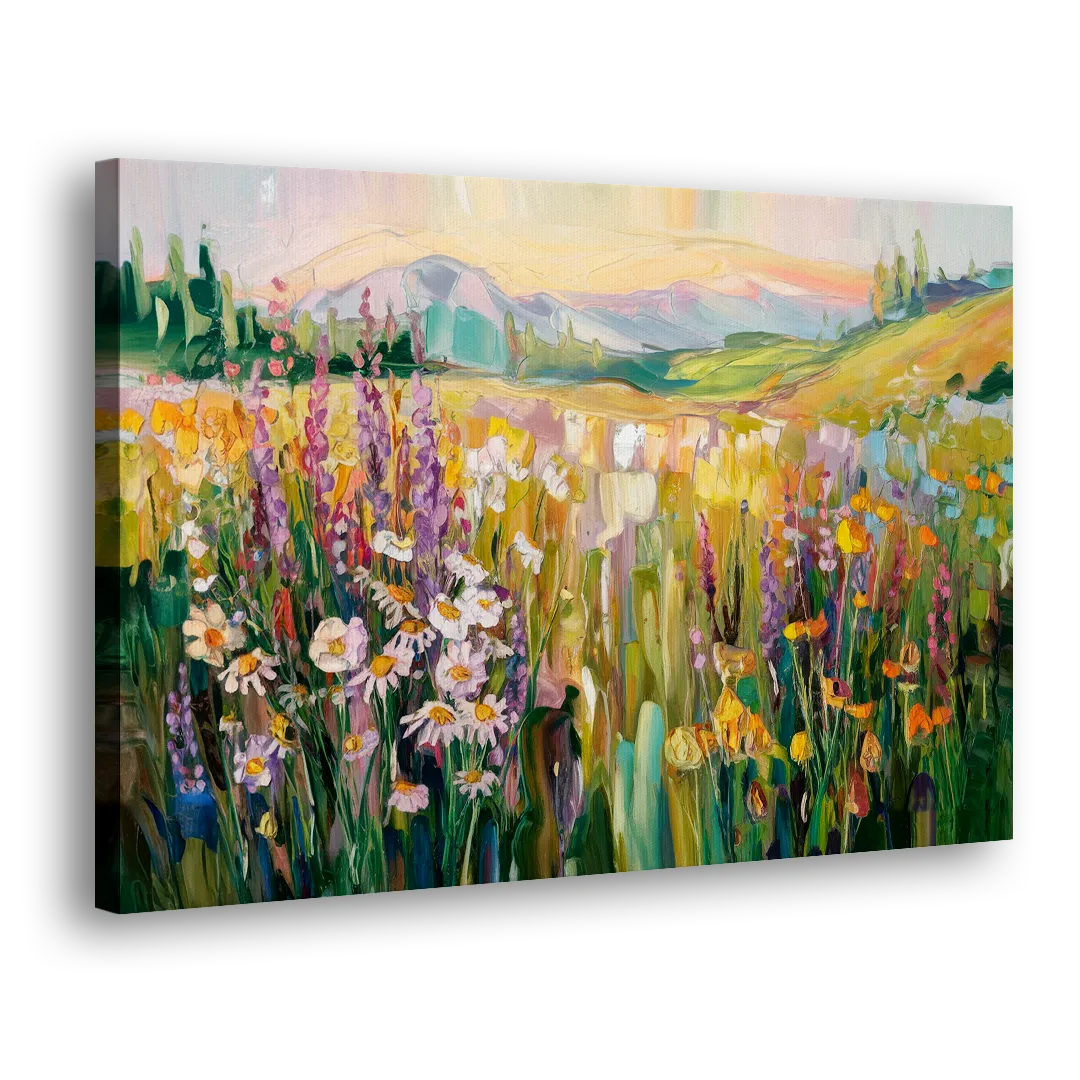 Telluride Summer Wildflowers Side - Canvas Wall Art