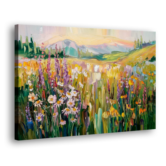 Telluride Summer Wildflowers Side - Canvas Wall Art