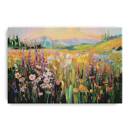 Telluride Summer Wildflowers Front - Canvas Wall Art