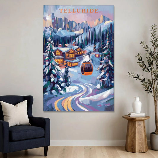 Telluride Winter Wonderland - Canvas Wall Art - Sofa - 40x60