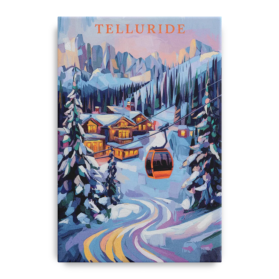 Telluride Winter Wonderland Front - Canvas Wall Art