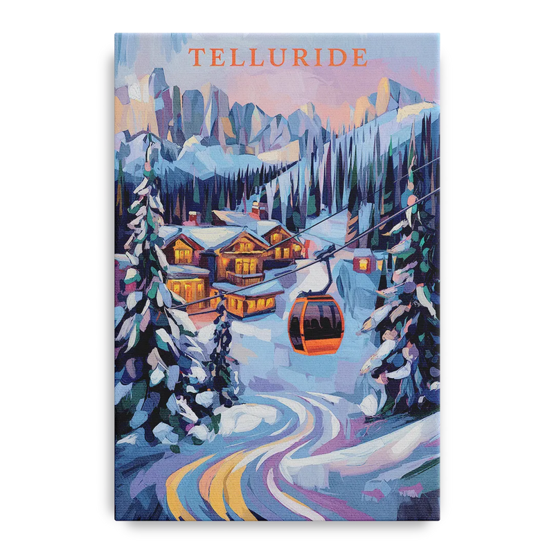 Telluride Winter Wonderland Front - Canvas Wall Art