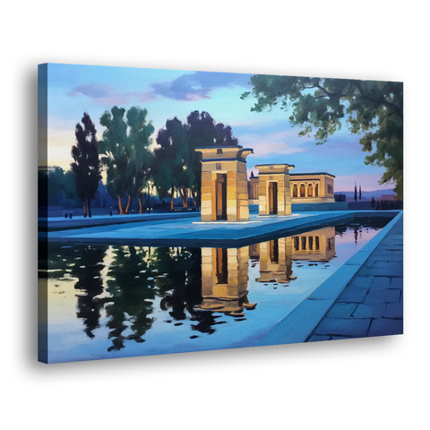Temple of Debod Twilight - Canvas Wall Art
