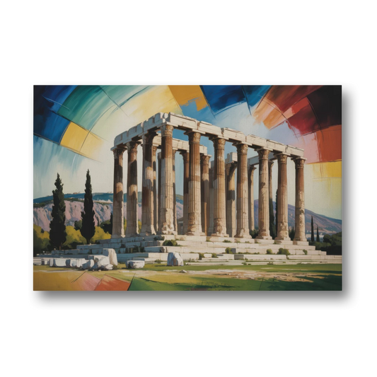 Temple of Olympian Zeus - Canvas Wall Art - Front