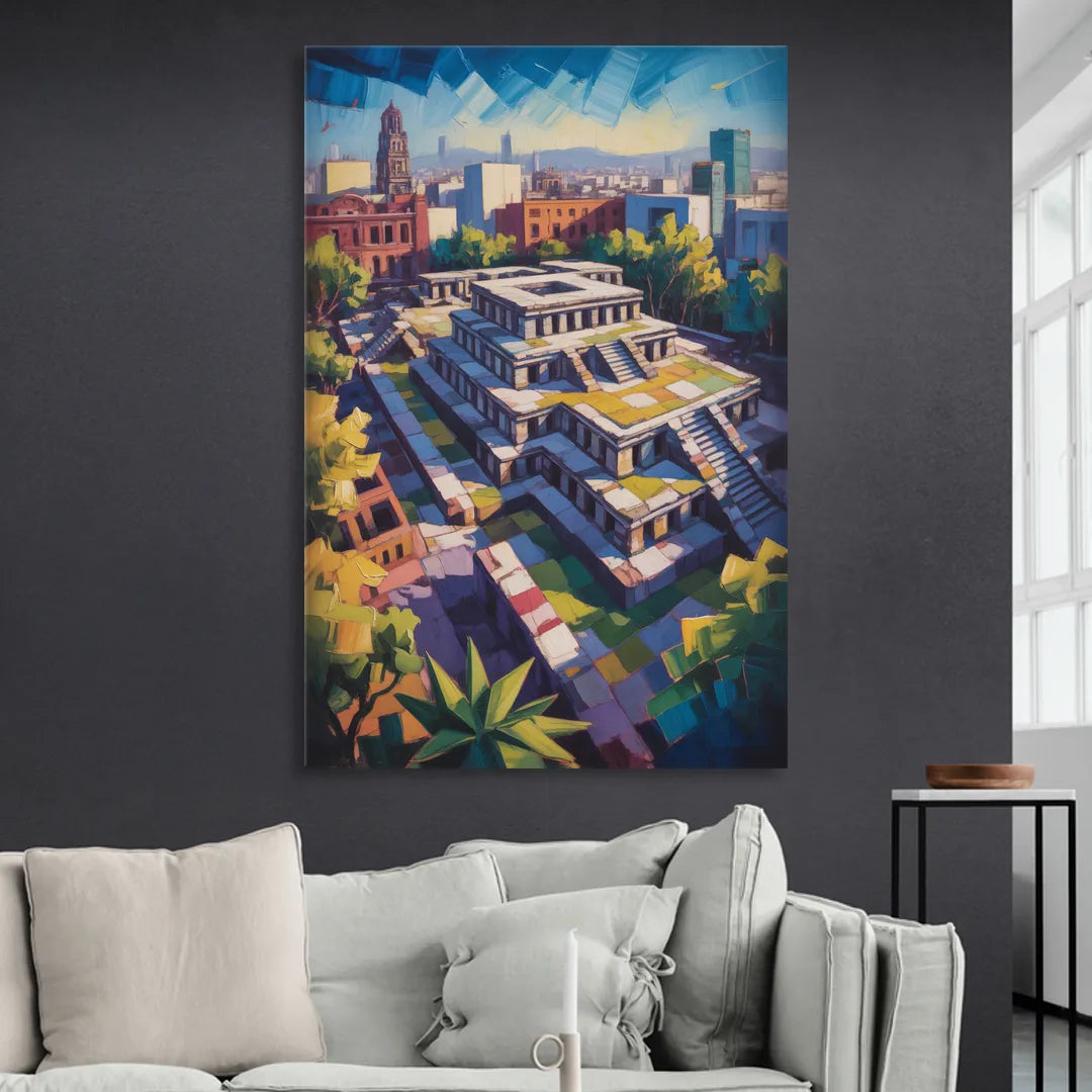 Templo Mayor Ruins Living Room - Canvas Wall Art