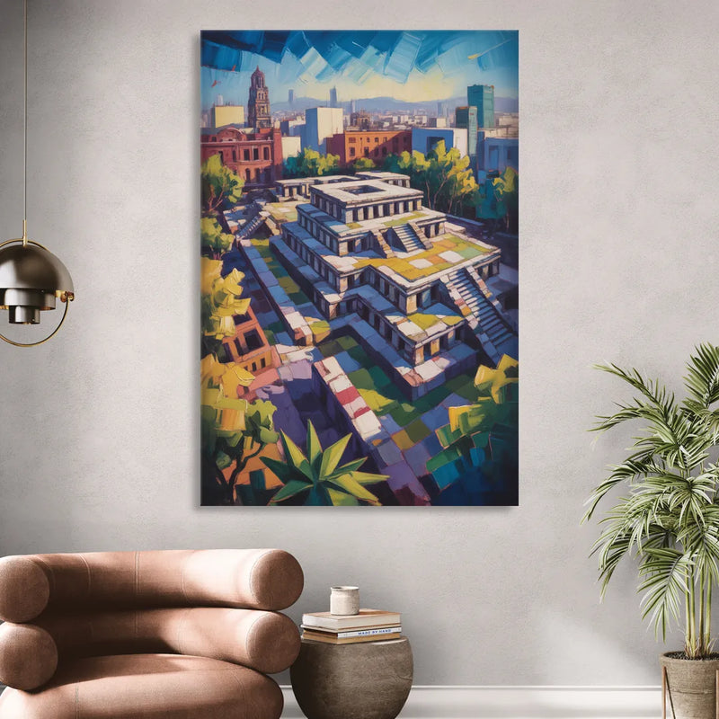 Templo Mayor Ruins Sitting Room - Canvas Wall Art