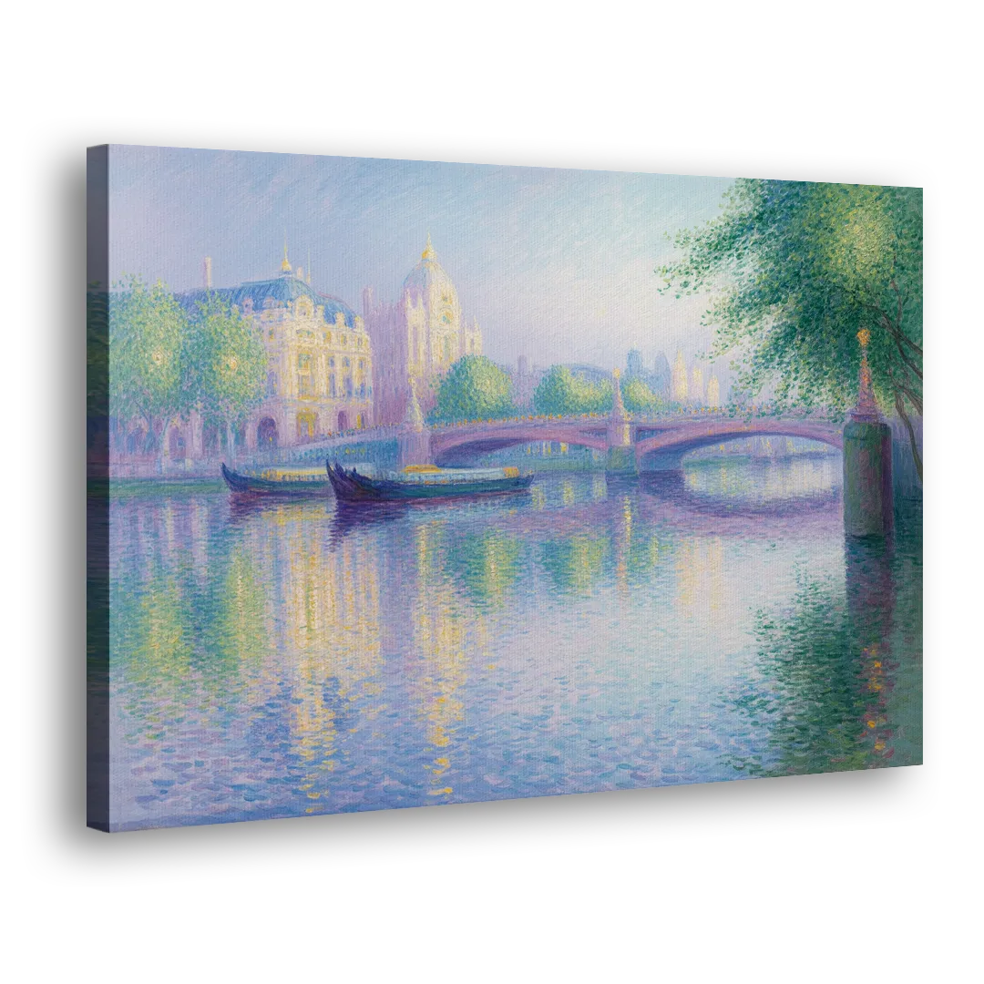 Thames Reflections Side - Canvas Wall Art