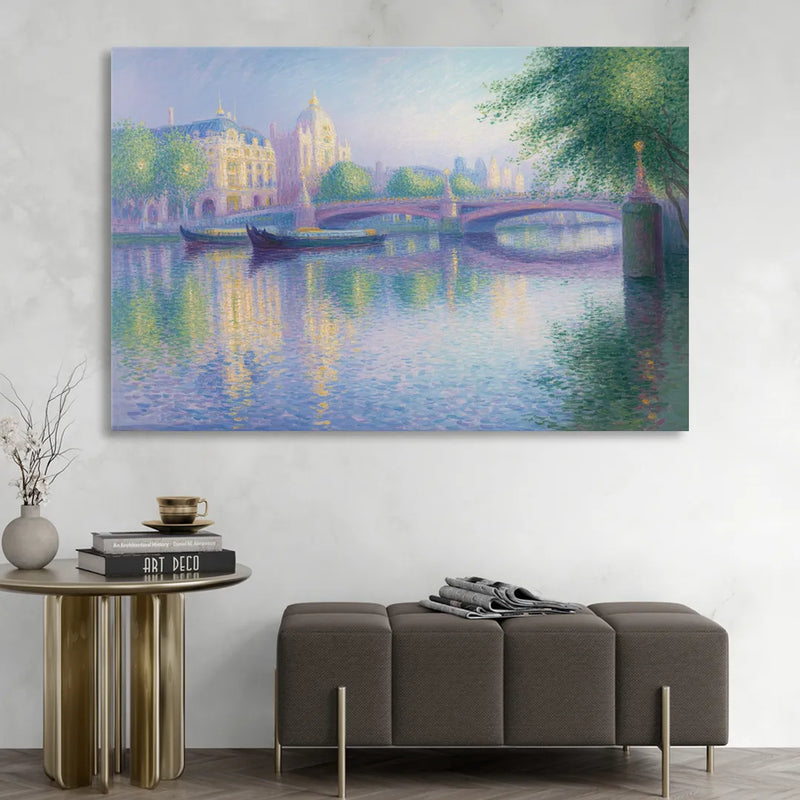Thames Reflections Sitting Room - Canvas Wall Art