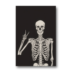 The Cool Halloween Skeleton - Canvas Wall Art - Front