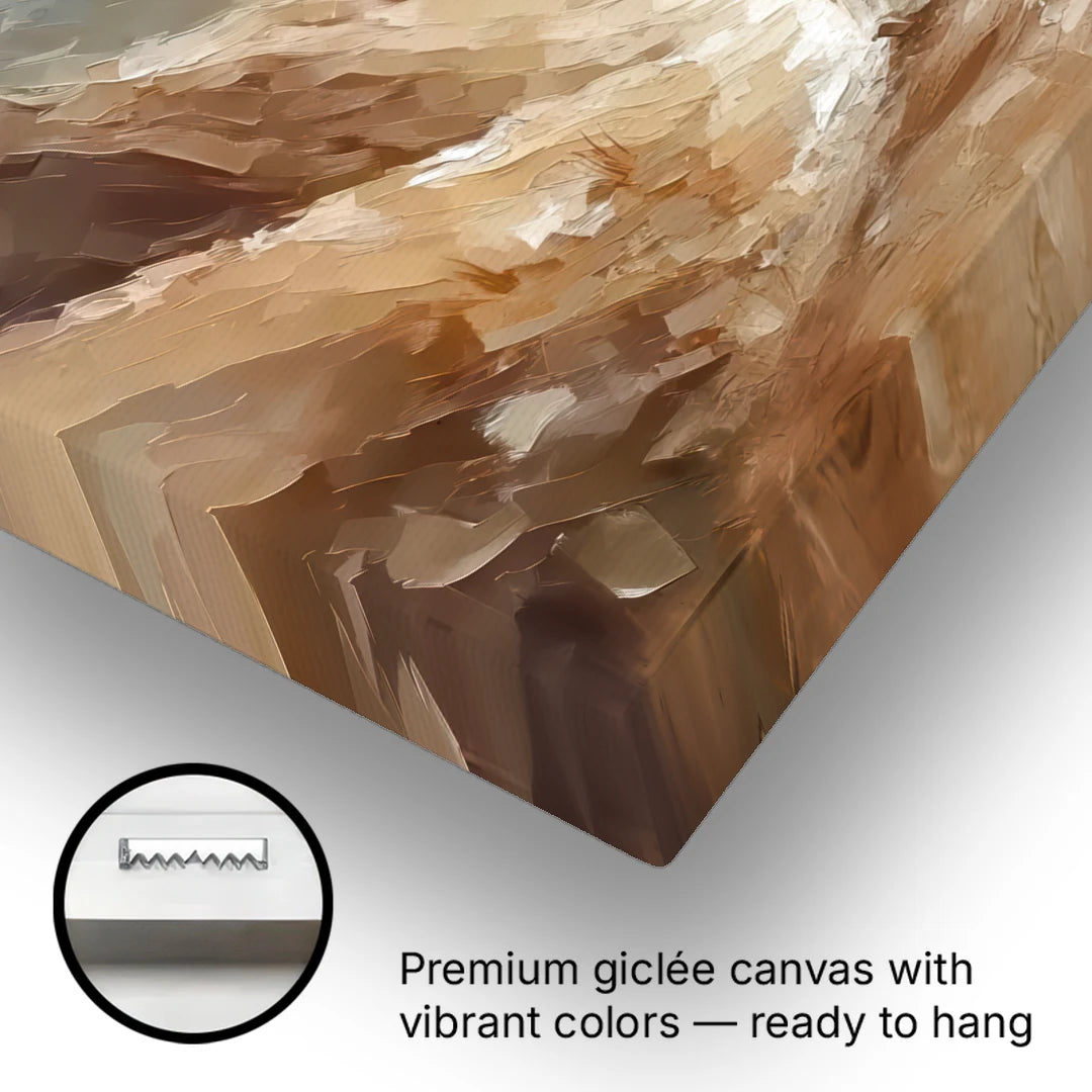 The Good Shepherd Abstract Christian - Canvas Wall Art - Gallery Wrap Corner